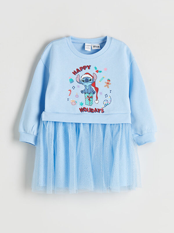 LCW Kids Lilo & Stitch Printed Girls' Dress