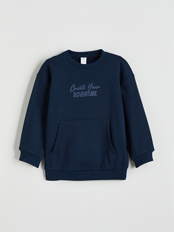 LCW Kids Baskılı Erkek Çocuk Kalın Sweatshirt
