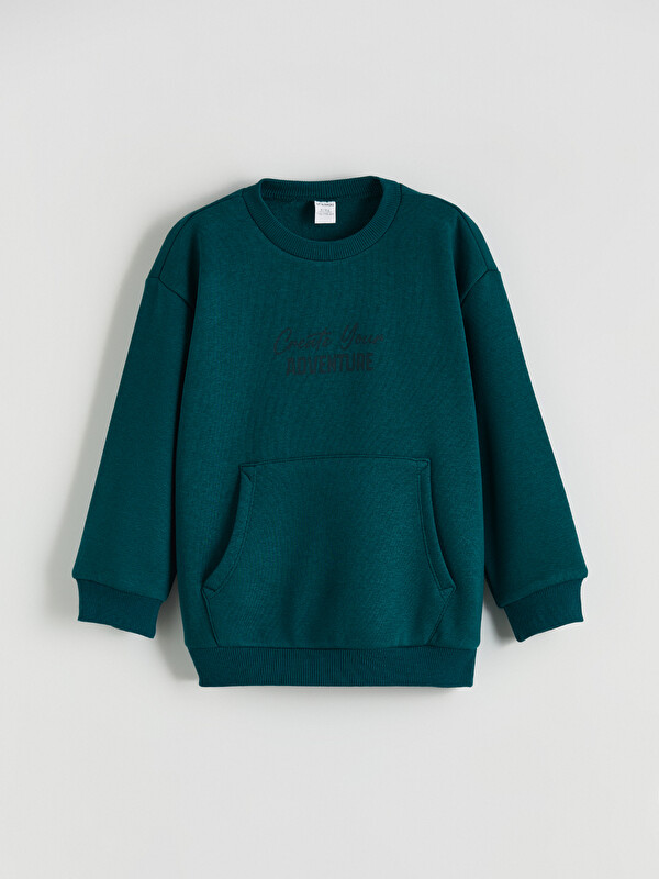 LCW Kids Baskılı Erkek Çocuk Kalın Sweatshirt