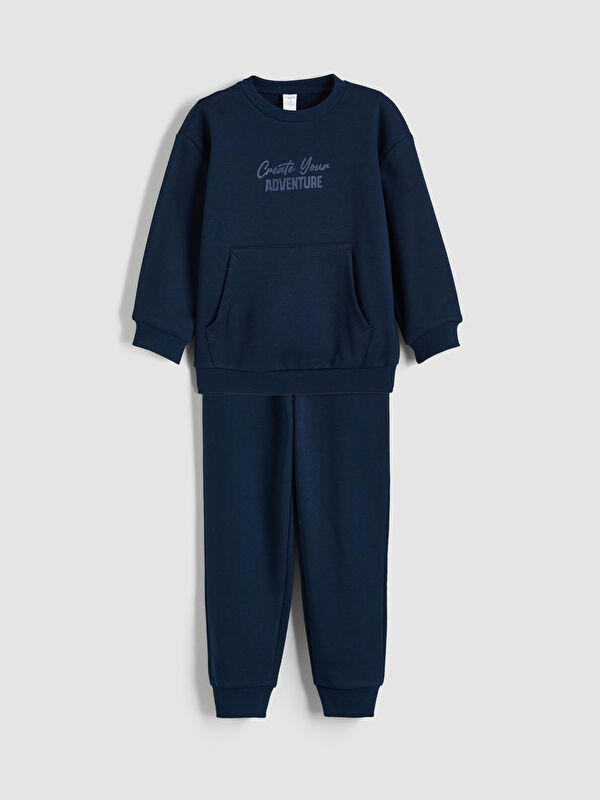 LCW Kids Erkek Çocuk Kalın Sweatshirt ve Eşofman Altı