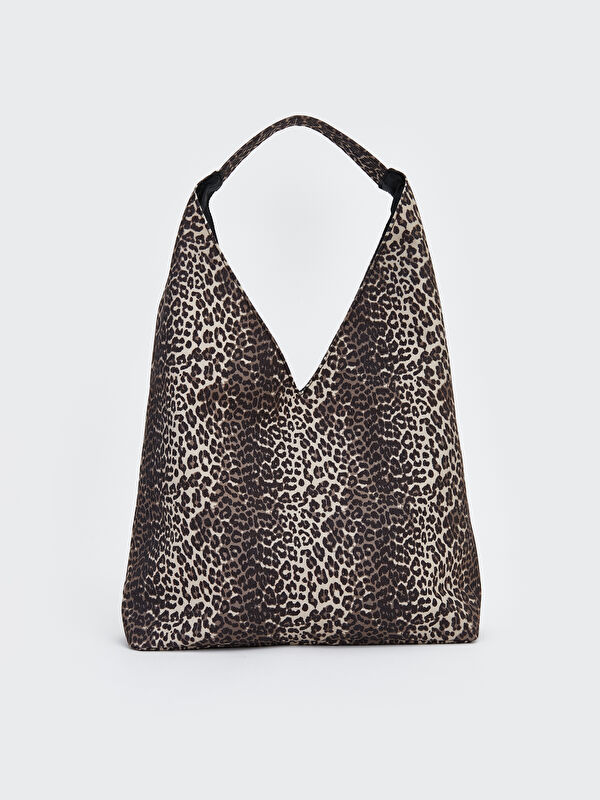 LCW ACCESSORIES Leopard Print Women's Shoulder Bag
