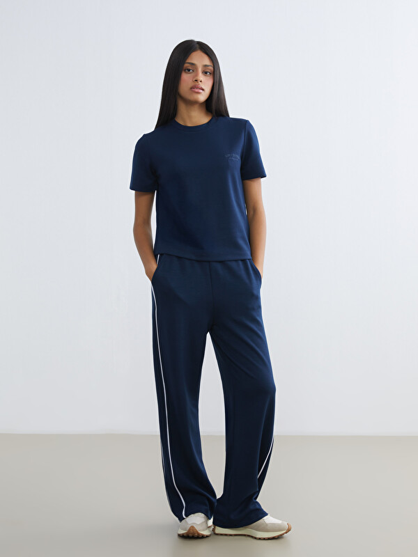 KOOR SPORT Beli Lastikli Modal Karışımlı Kadın Spor Eşofman Altı
