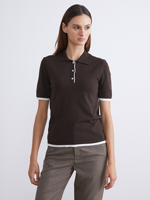 LCW Vision Polo Yaka Kadın Triko Kazak