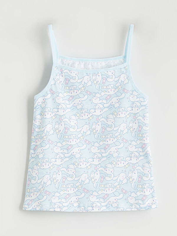 LCW Kids Cinnamoroll Baskılı  İp Askılı Kız Çocuk Atlet 