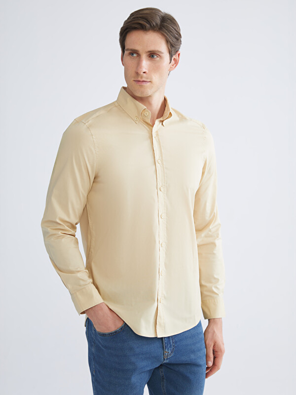 LCW ECO Chemise Dobby Homme Slim Fit