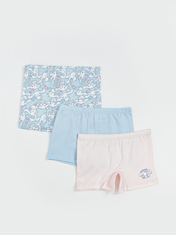 LCW Kids Cinnamoroll Printed Girls' Boxer 3-pack