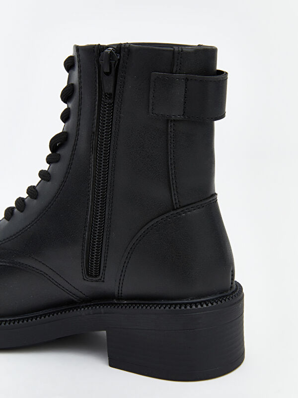 Deri Görünümlü Bağcıklı Kadın Bot - Görsel 7