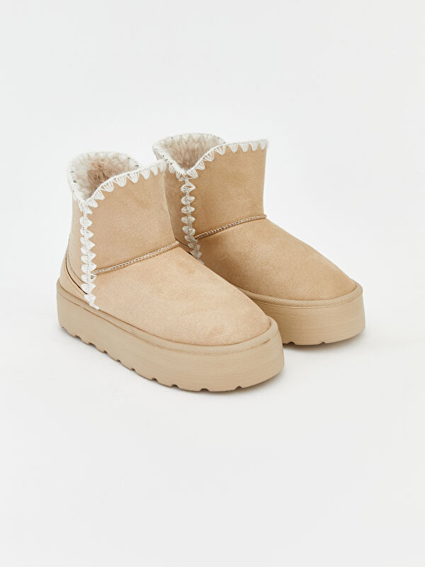 Süet Görünümlü Kadın Bot - Görsel 2