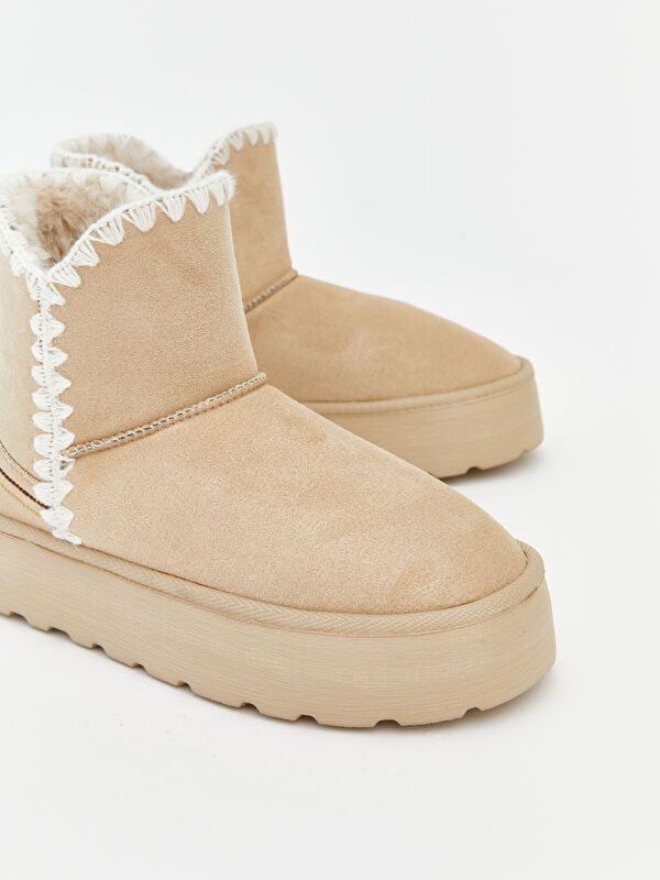 Süet Görünümlü Kadın Bot - Görsel 4