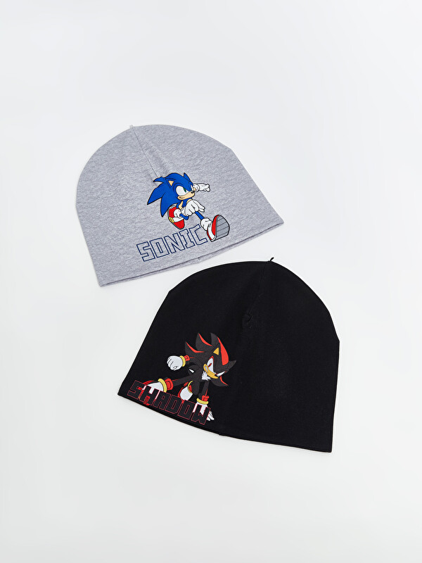 LCW ACCESSORIES Sonic Baskılı Erkek Çocuk Bere 2'li
