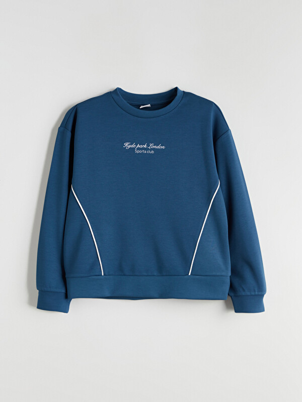 LCW Kids Baskılı Kız Çocuk Sweatshirt
