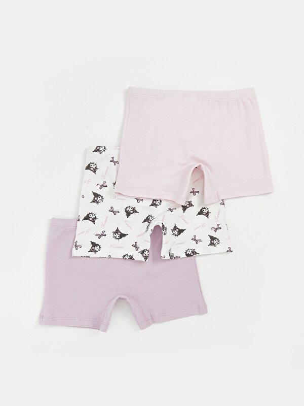 LCW Kids Kuromi Printed Girls' Boxer 3-Pack - W5K222Z1-G7R - LC