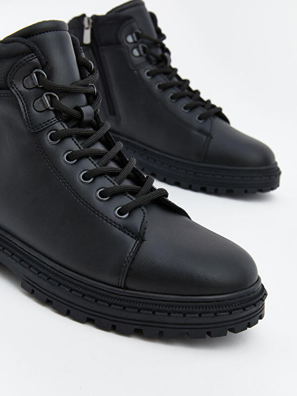 Bağcık ve Fermuarlı Erkek Bot - Görsel 4