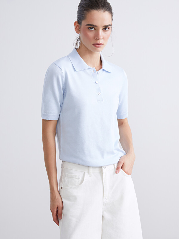 LCW Vision Polo Yaka Kadın Triko Kazak