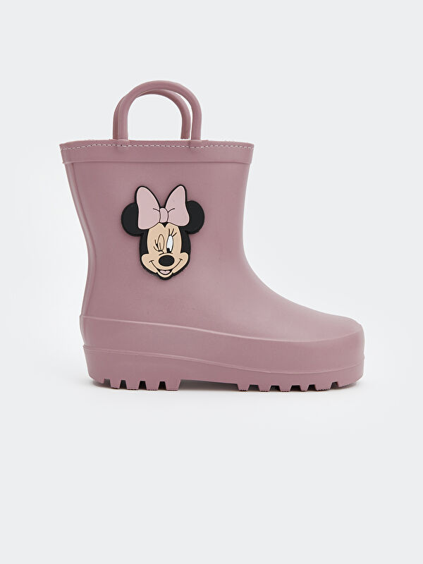 Minnie Mouse Baskılı Kız Bebek Yağmur Botu - Görsel 3
