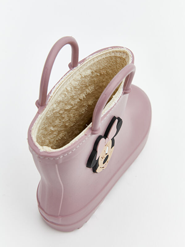 Minnie Mouse Baskılı Kız Bebek Yağmur Botu - Görsel 7