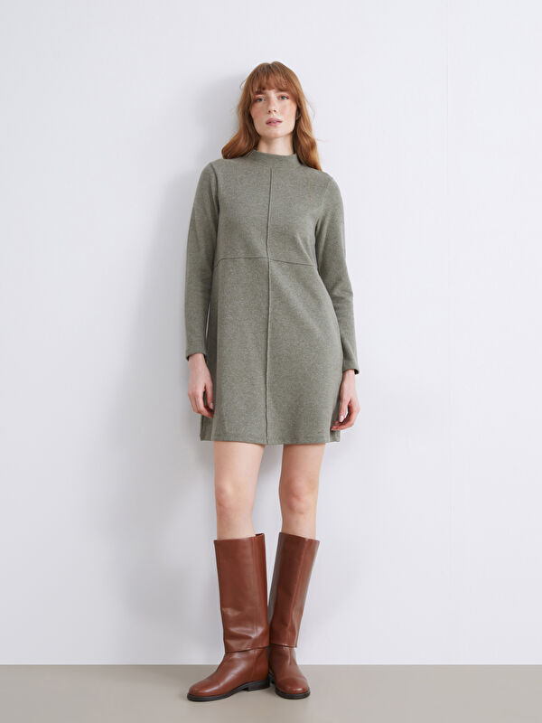 LCW Comfort Yarım Balıkçı Yaka Mini Elbise