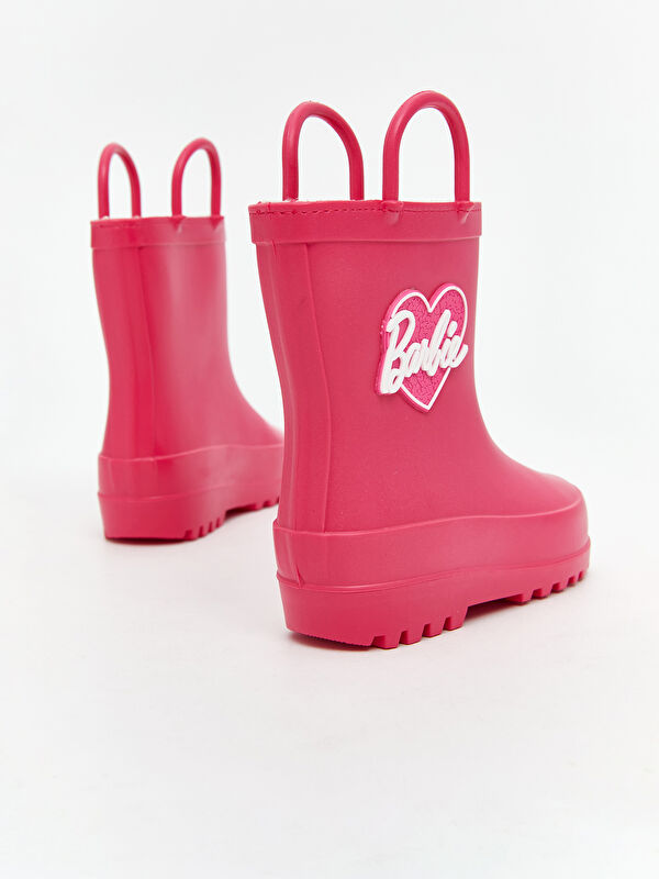 Barbie Baskılı Kız Bebek Yağmur Botu - Görsel 6