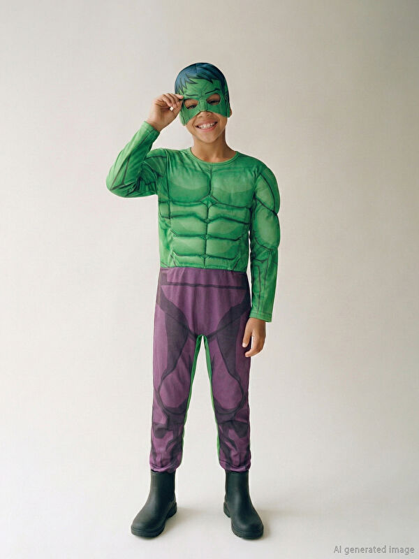 LCW ACCESSORIES Erkek Çocuk Hulk Kostüm ve Maske