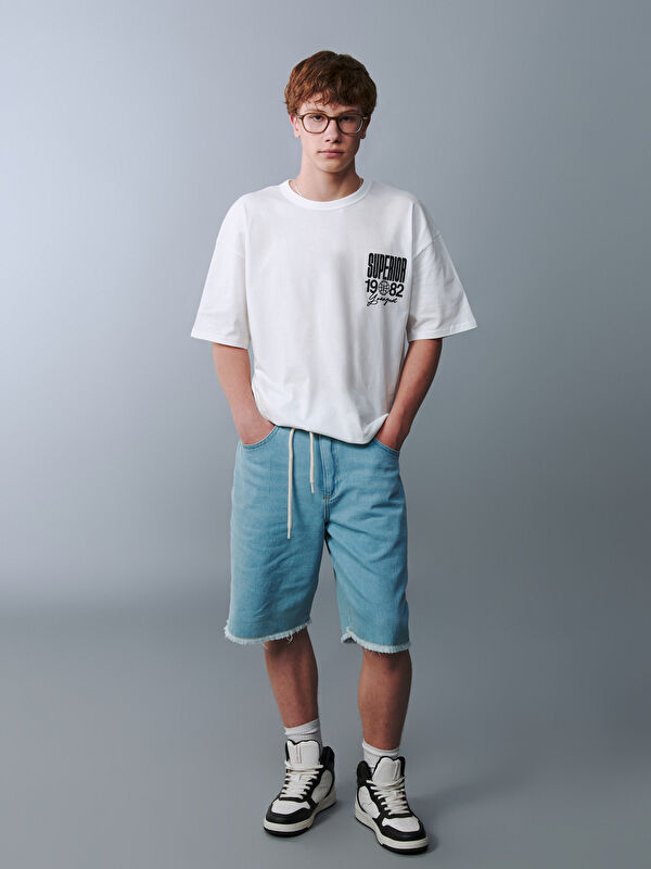 LCW Kids Genç Erkek Jean Bermuda