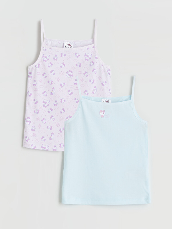 LCW Kids  Hello Kitty Baskılı İp Askılı Kız Çocuk Atlet  2'li