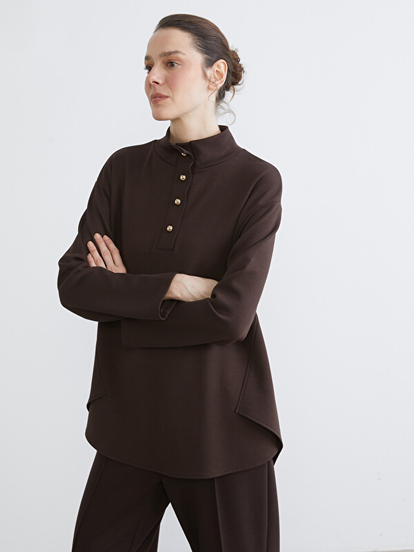 LCW EVERYDAY Dik Yaka Oversize Kadın Tunik