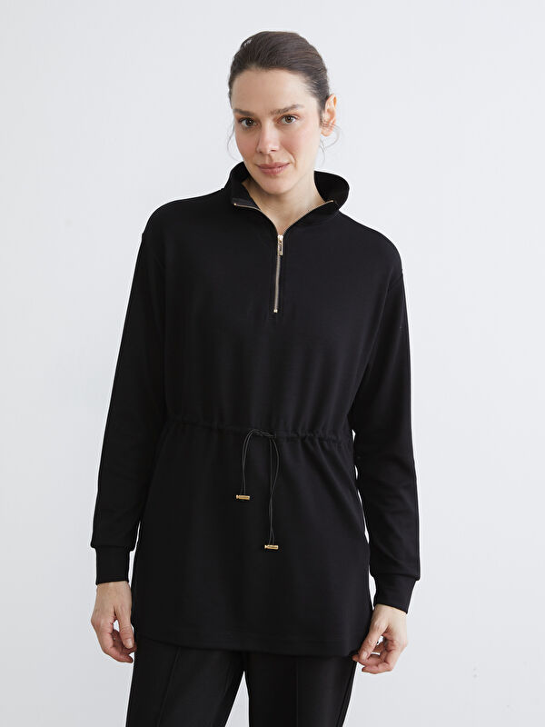 LCW EVERYDAY Dik Yaka Oversize Kadın Sweatshirt Tunik