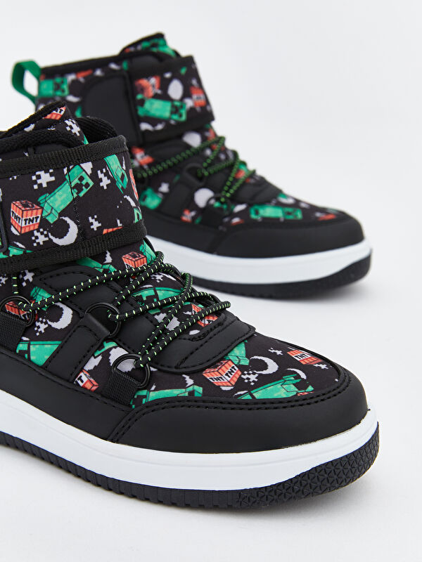 Minecraft Baskılı Erkek Çocuk Bot - Görsel 4