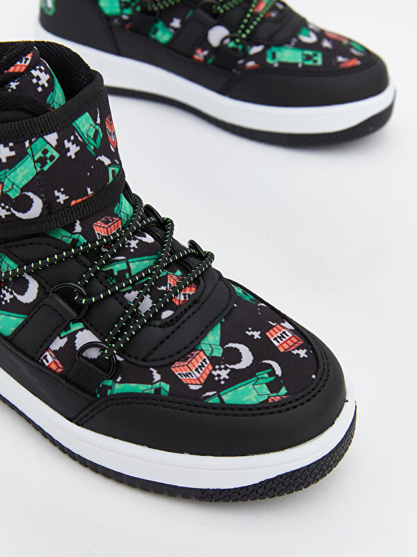 Minecraft Baskılı Erkek Çocuk Bot - Görsel 6