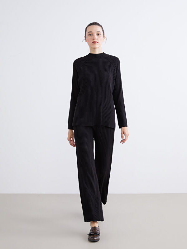 LCW Comfort Beli Lastikli Kadın Triko Pantolon