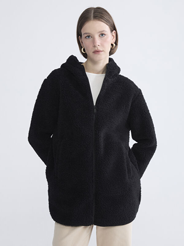 LCW EVERYDAY Hooded Women's Fleece Cardigan