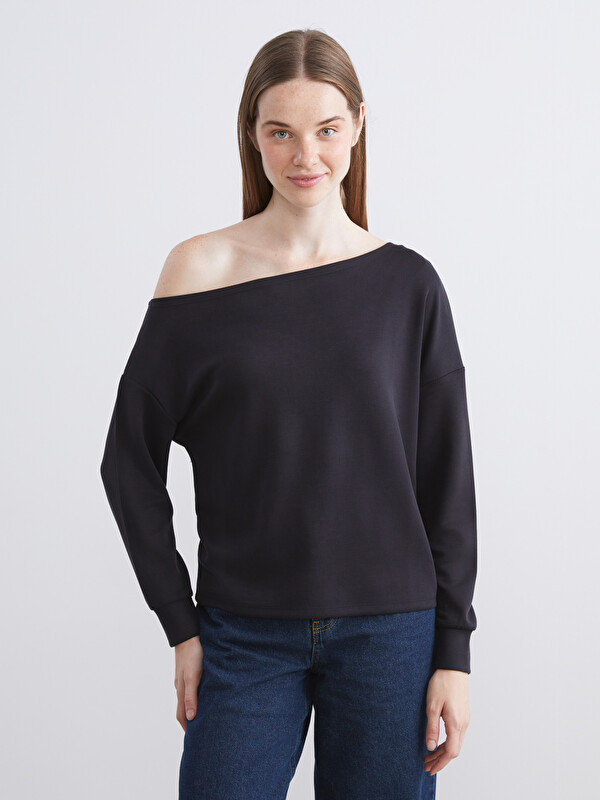 XSIDE Kayık Yaka Kadın Sweatshirt