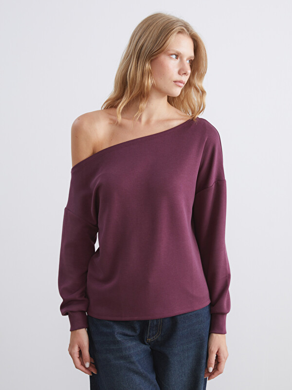 XSIDE Kayık Yaka Kadın Sweatshirt