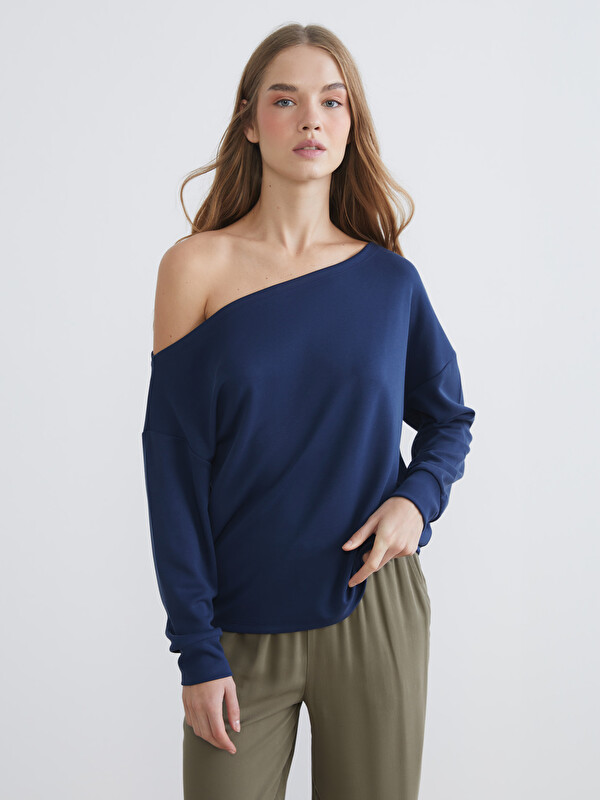 XSIDE Kayık Yaka Kadın Sweatshirt