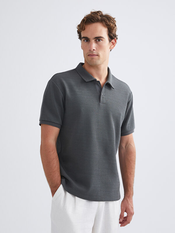 LCW Vision Polo Yaka Kısa Kollu Basic Erkek Tişört