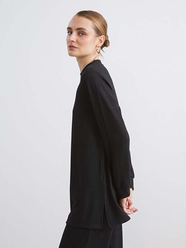 LCW Modest Bisiklet Yaka Kadın Sweatshirt Tunik