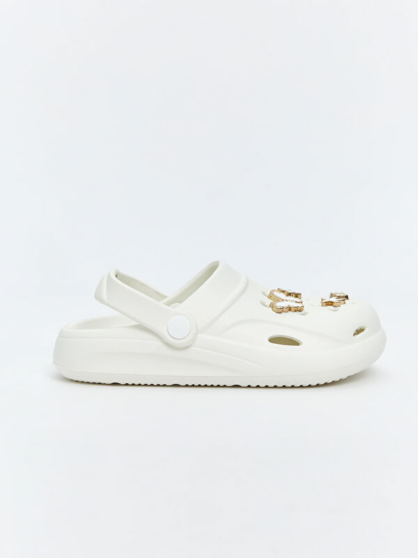 Baskılı Kız Çocuk Plaj Sandaleti - Görsel 3