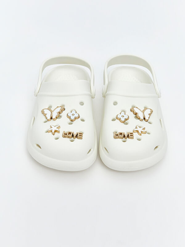 Baskılı Kız Çocuk Plaj Sandaleti - Görsel 4