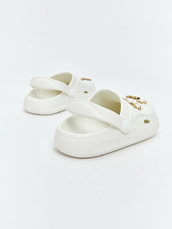 Baskılı Kız Çocuk Plaj Sandaleti - Görsel 6