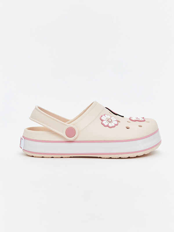 Baskılı Kız Çocuk Plaj Sandaleti - Görsel 3