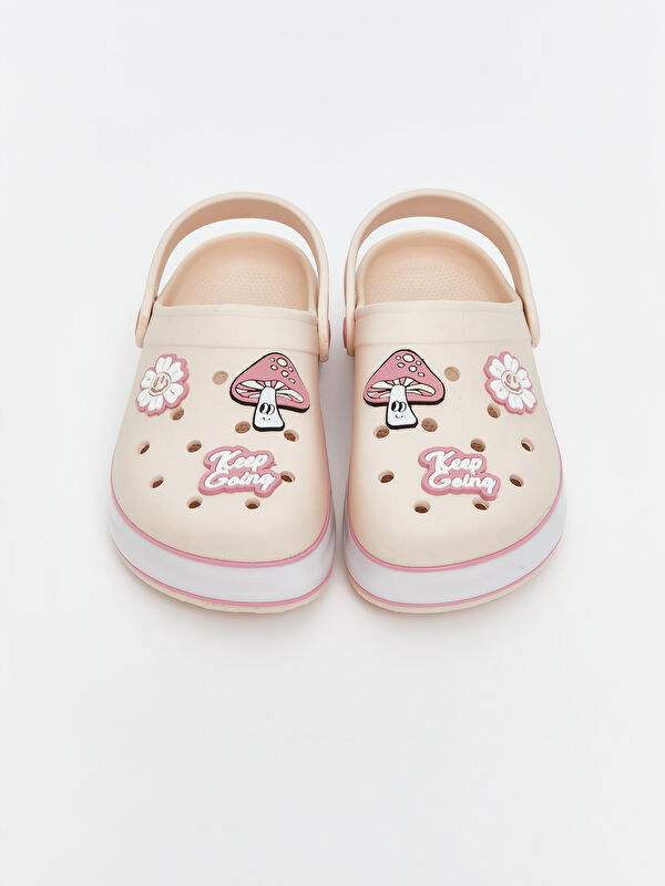 Baskılı Kız Çocuk Plaj Sandaleti - Görsel 4