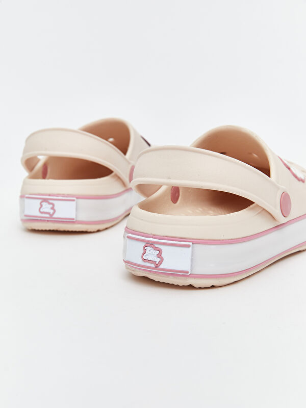 Baskılı Kız Çocuk Plaj Sandaleti - Görsel 6