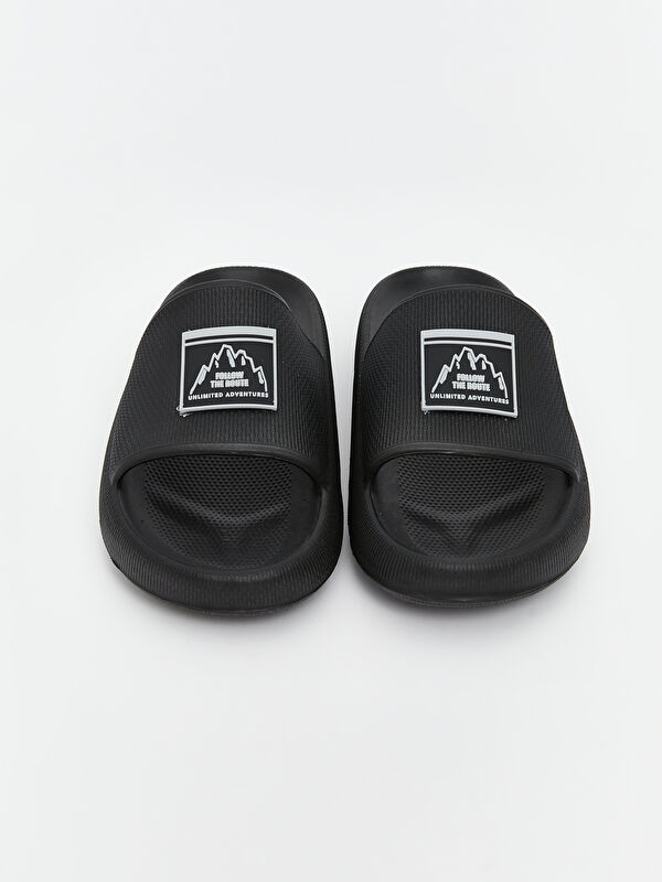 Baskılı Tek Bantlı Erkek Terlik - Görsel 4