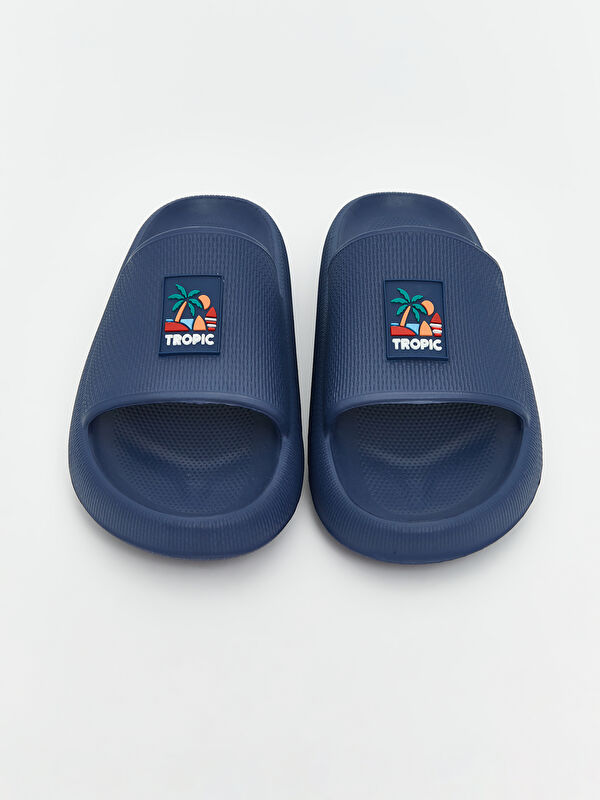 Baskılı Tek Bantlı Erkek Terlik - Görsel 4