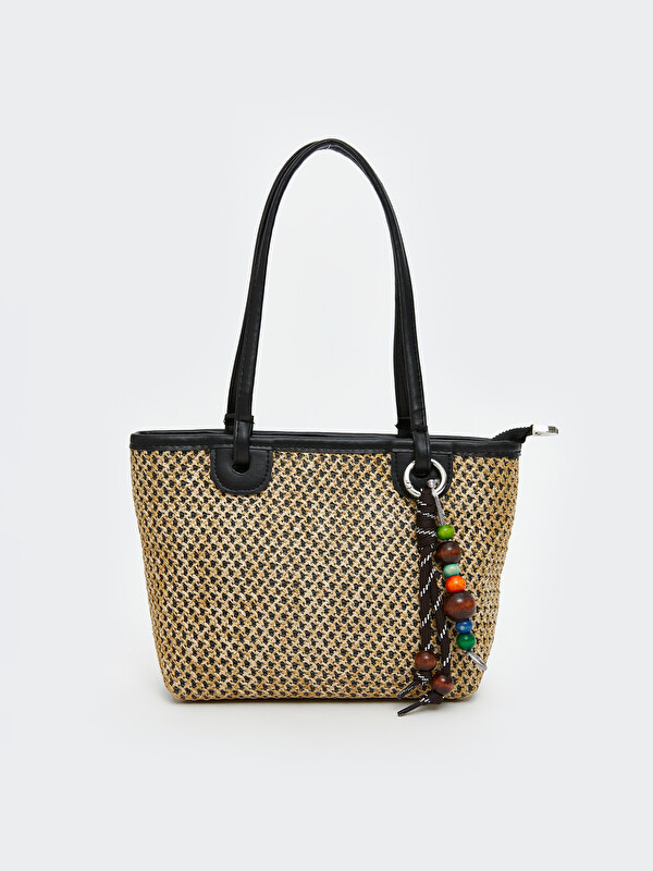 LCW ACCESSORIES Hasır Örgülü Kadın Omuz Çantası
