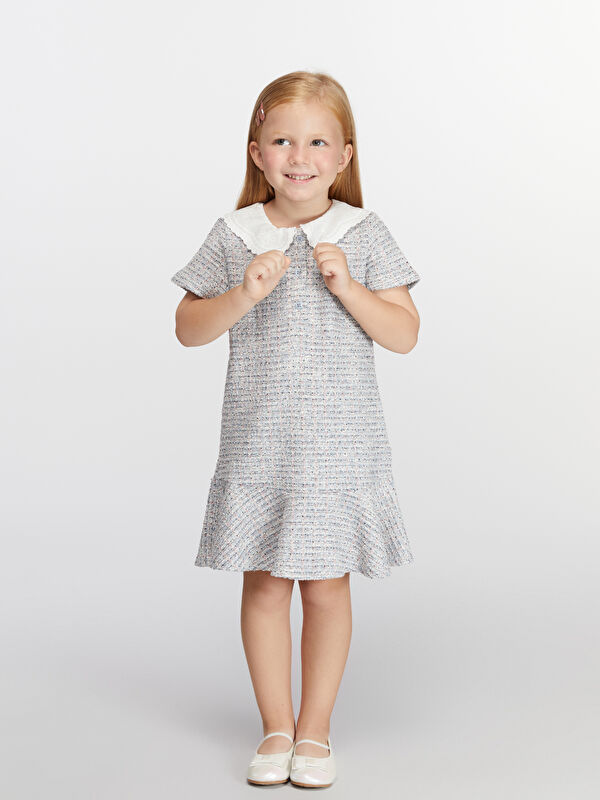 LCW Kids Bebe Yaka Kız Çocuk Elbise