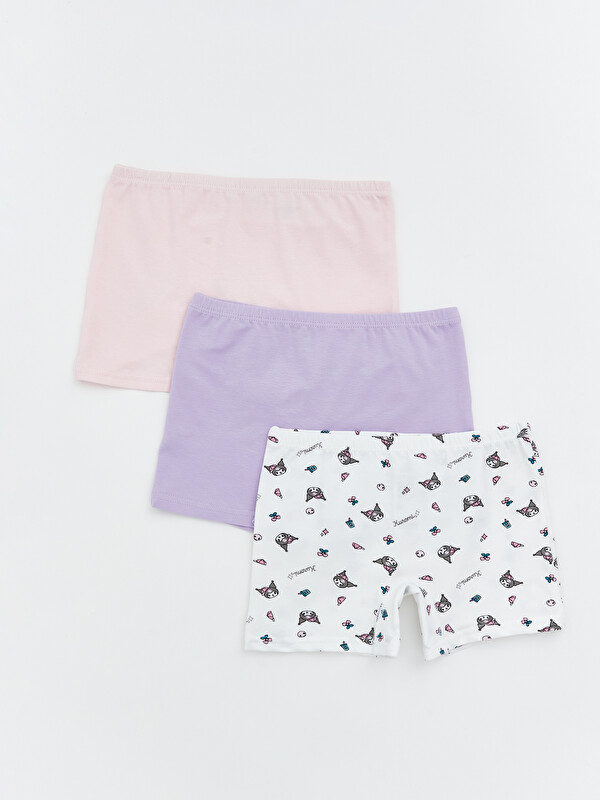 LCW Kids Baskılı Kız Çocuk Boxer 3'lü