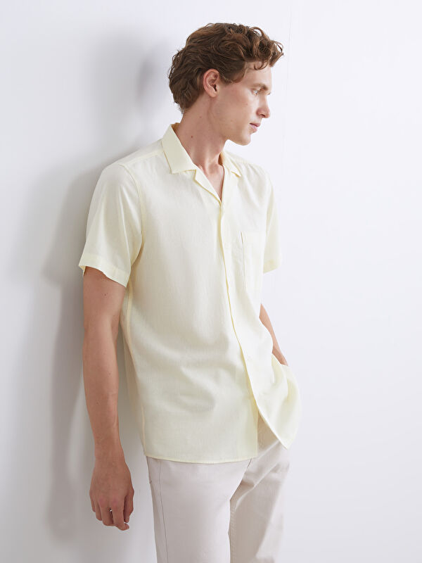 LCWAIKIKI Classic Regular Fit Kısa Kollu Poplin Erkek Gömlek