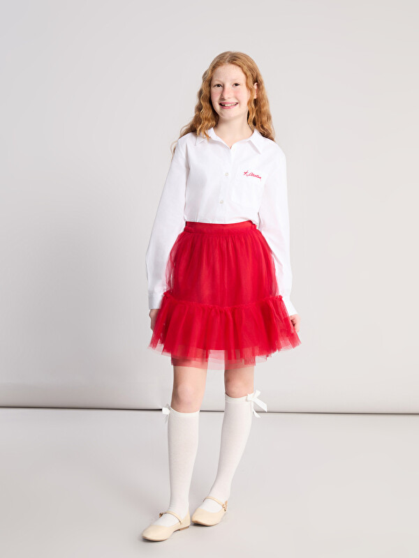 LCW Kids Beli Lastikli Kız Çocuk Tütü Etek