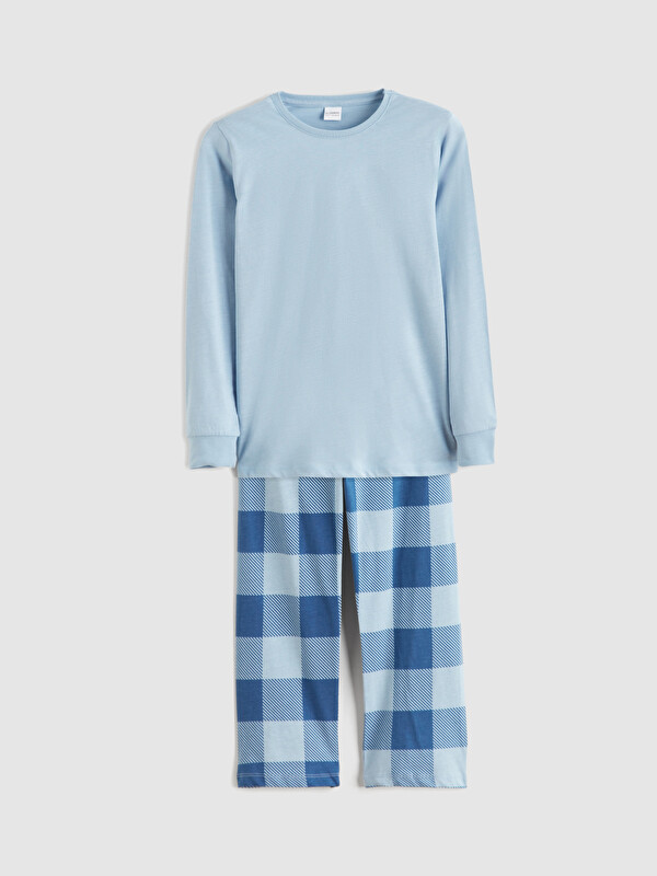 LCW Kids Bisiklet Yaka Erkek Çocuk Pijama Takımı